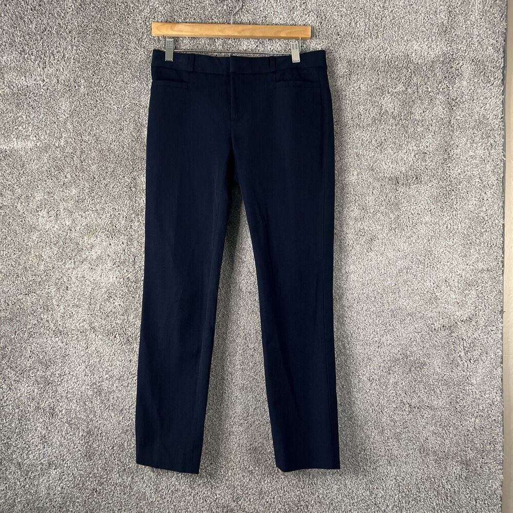 Banana Republic Pants Womens 4 Blue Dress Pants Flat Front Pockets Sloan